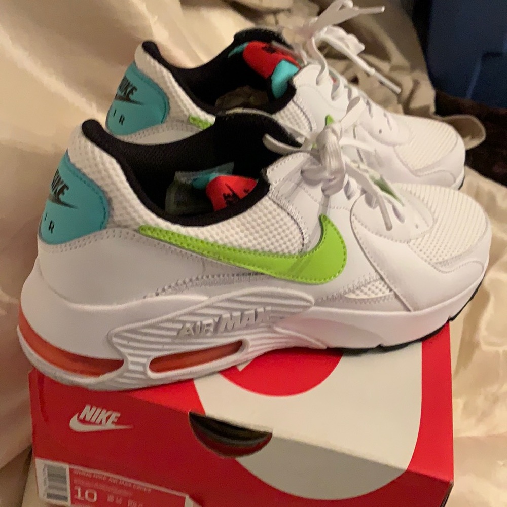 Nike Air Mac Excee white black crimson lime aqua